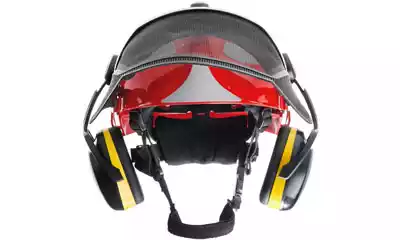 casco para desbrozadora